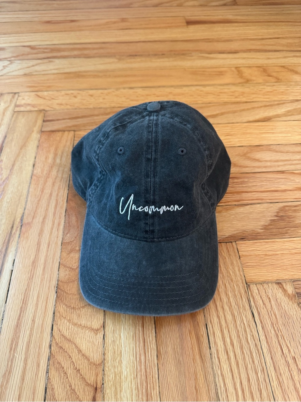 Uncommon James Black Washed Baseball Cap